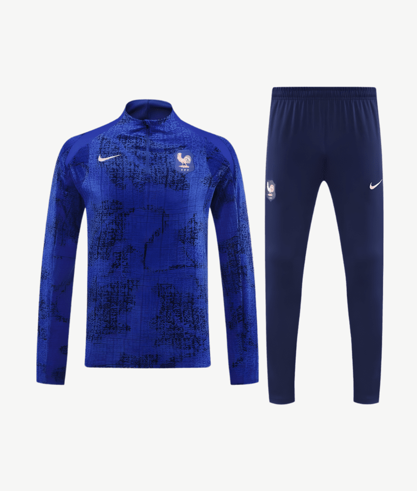 FRANCE 2026 ROYAL BLUE 1/4 ZIP TRACKSUIT